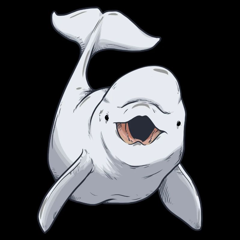De Witte Baby van de Walvis van Beluga
