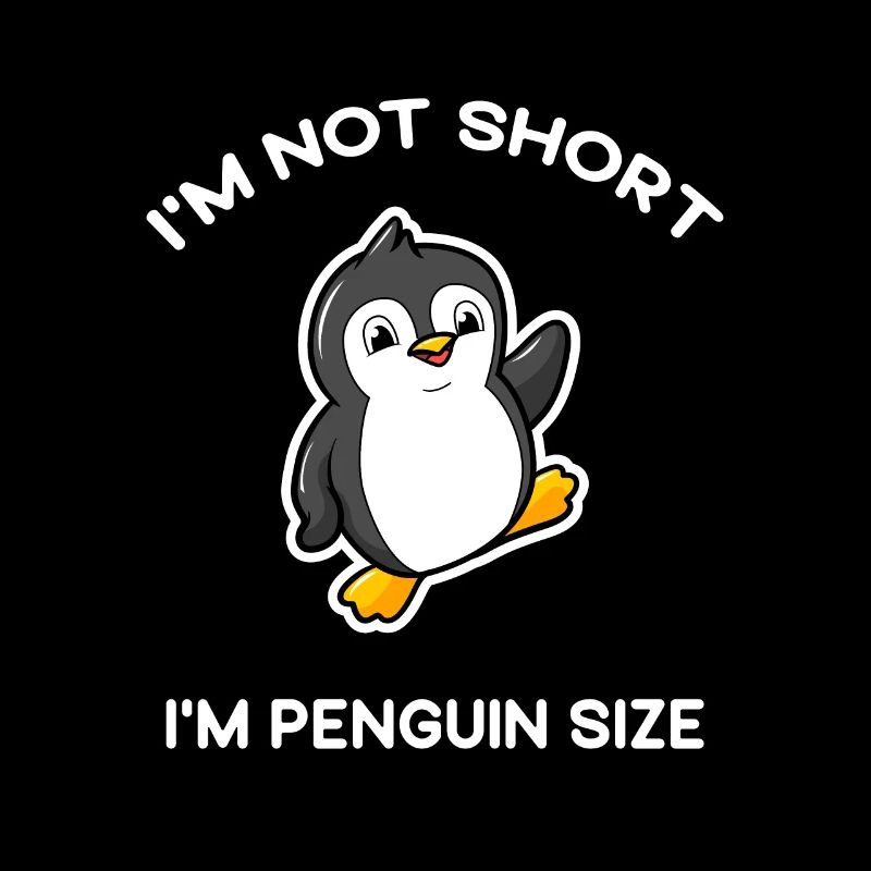 Je ne suis pas petit, je suis un amateur de pingouin mignon de taille de pingouin