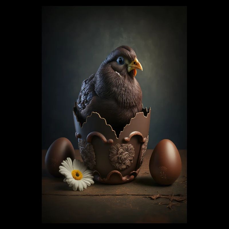 Poussin de Pâques Chocolat Chocolat Oeuf de Pâques