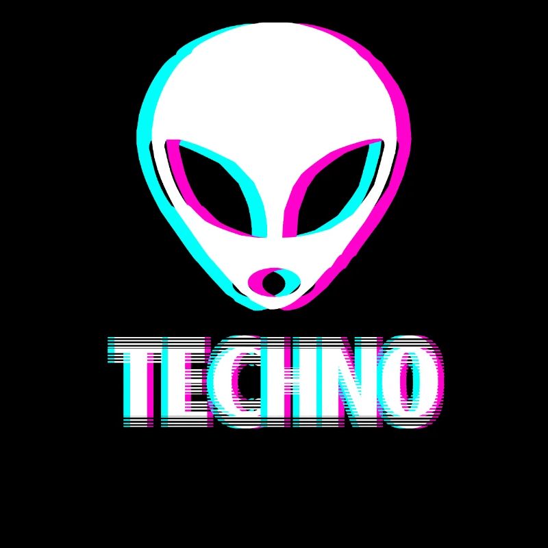 Techno Raver Retro EDM Raver