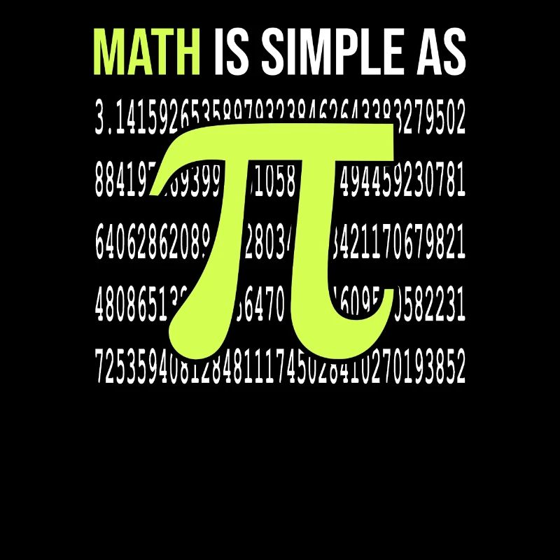 Cadeau mathématique math mathematicien pi