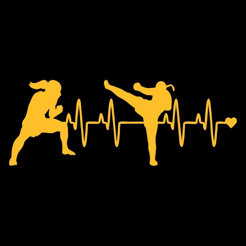 Muay Thai Kampf herz