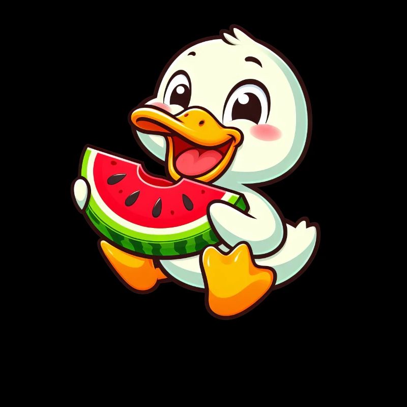 Duck with watermelon fruity