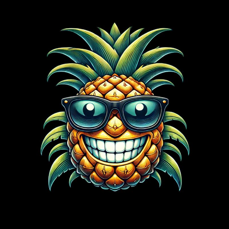 Cool Pineapple Tropical Fruit Summer Sun