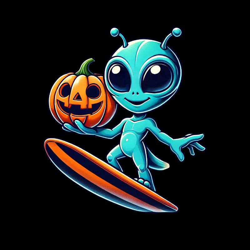 Halloween Alien Surfer Mignon Alien Surf