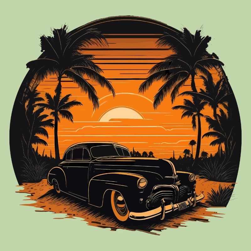 Oldtimer, Oldtimer, Strand, Urlaub, Meer