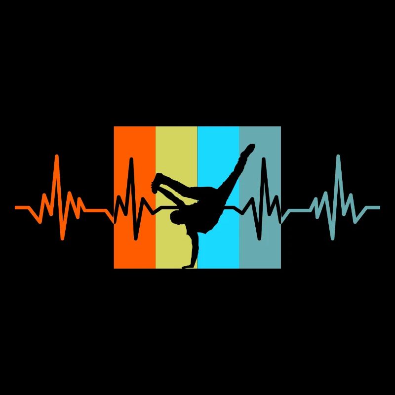 Breakdance heartbeat retro gift