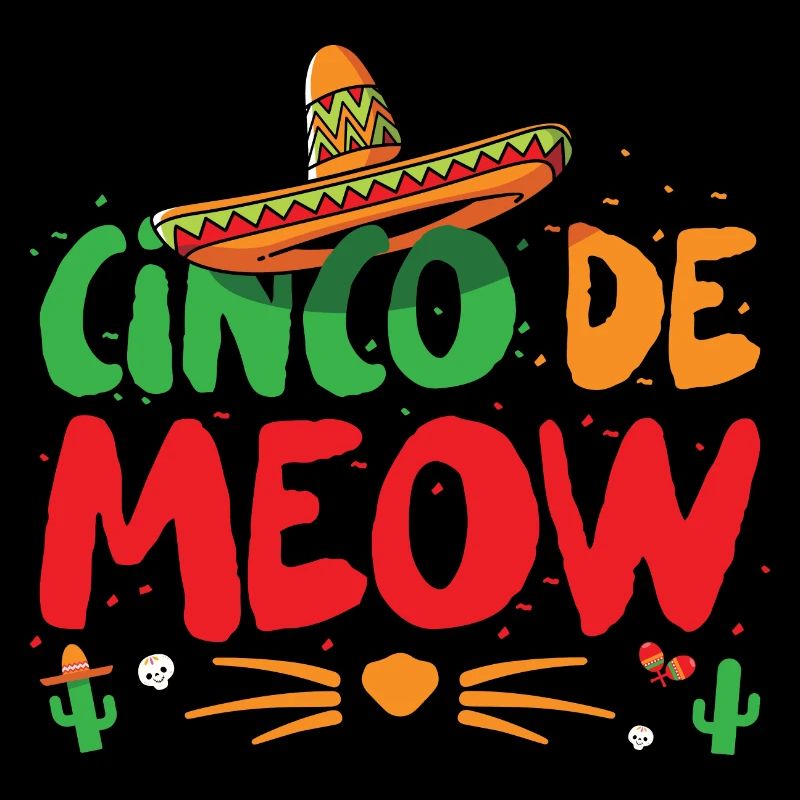 Funny Cinco De Mayo Costume Cinco De Meow
