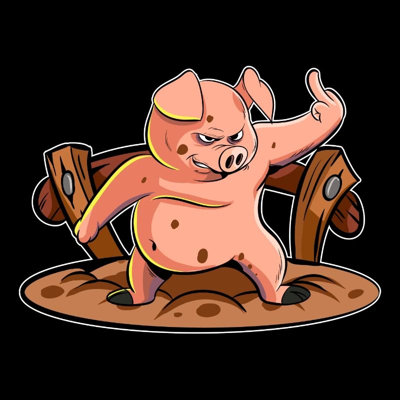Cochon en colère | Fuite Mich Bauer
