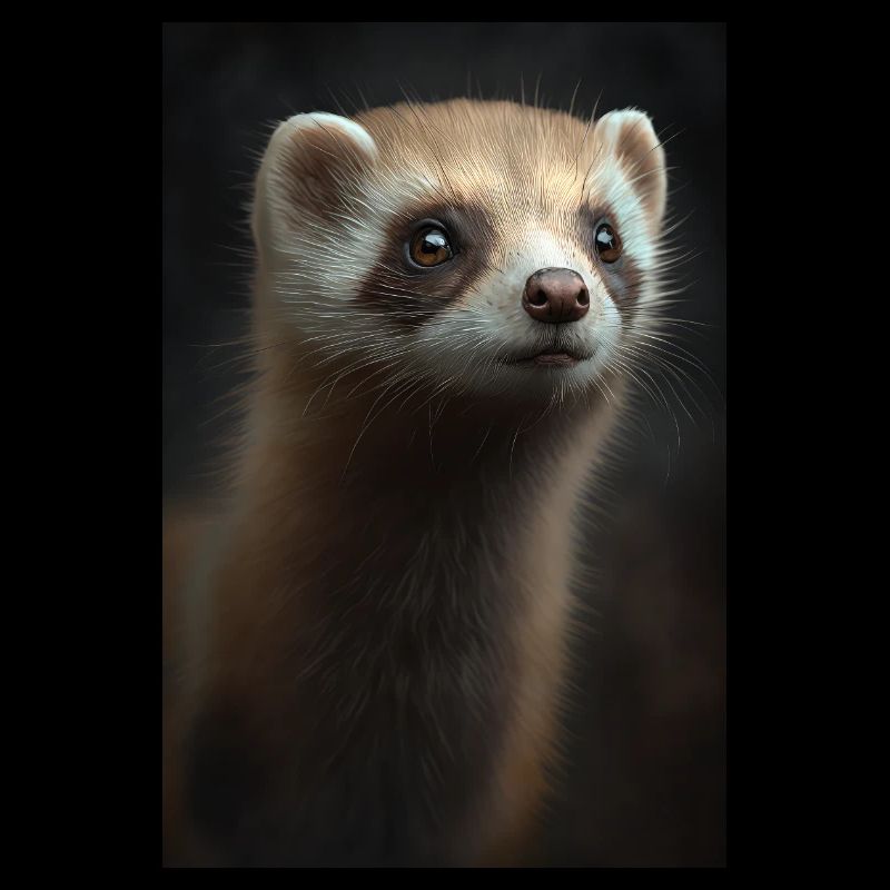 Ferret Cute Portrait