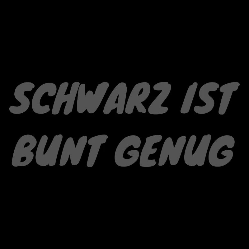 schwarz bunt genug gothic metal geschenk idee