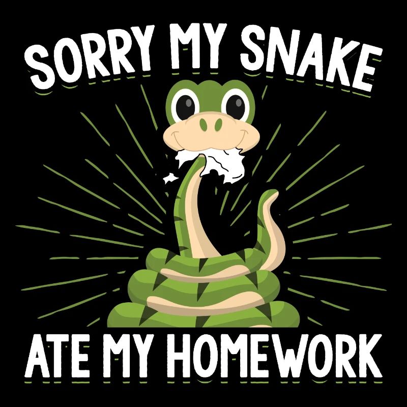 Snake homework | pet reptile gift