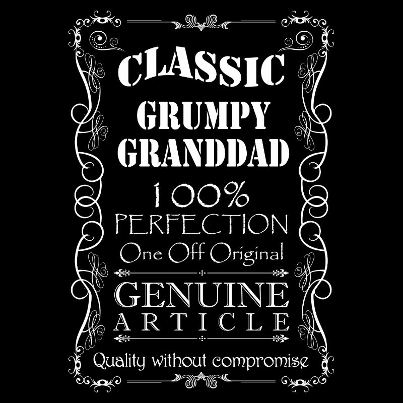 Chemise Grumpy Granddad imprimé blanc