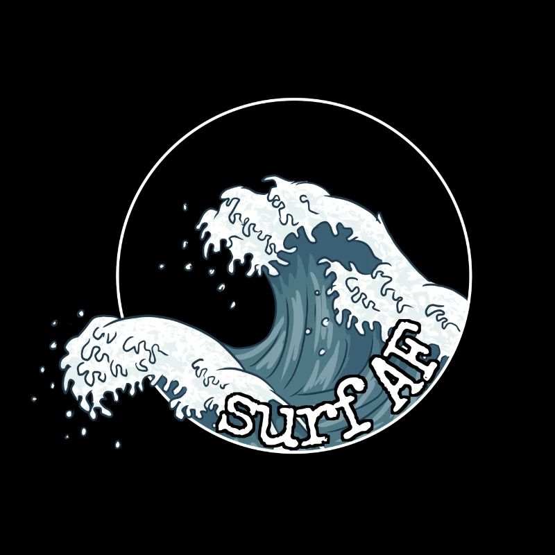 Surf AF Surfer on the Japanese wave