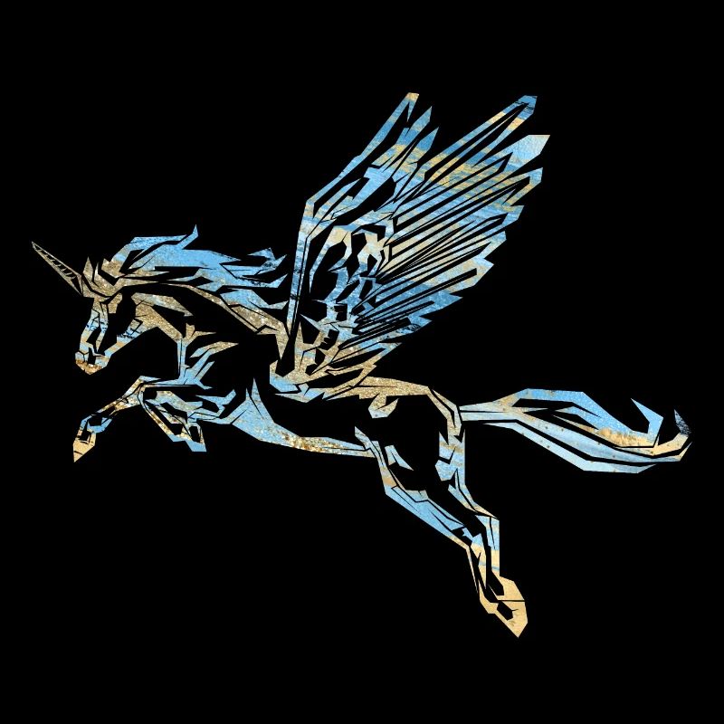 PEGASUS UNICORN - or bleu