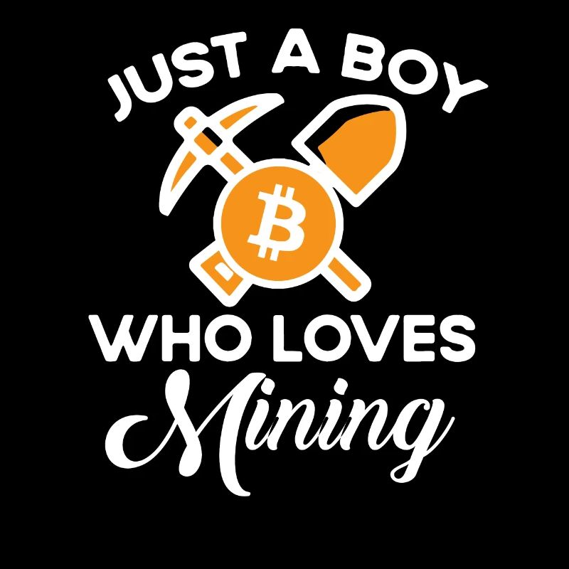 Juste un garçon qui exploite des mines pour les mineurs de Bitcoin
