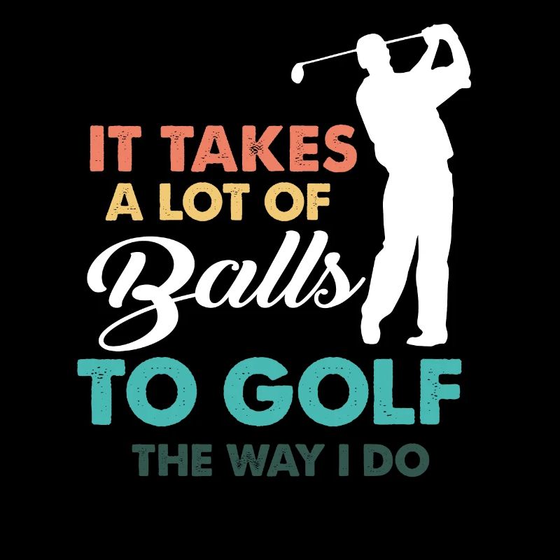 Golf Gag Fun Vintage Balles de golf Pun Jok Control