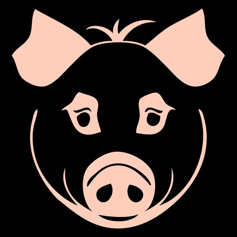 Cochon dans le style comique