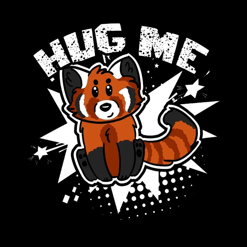 Red Panda Hugs Me
