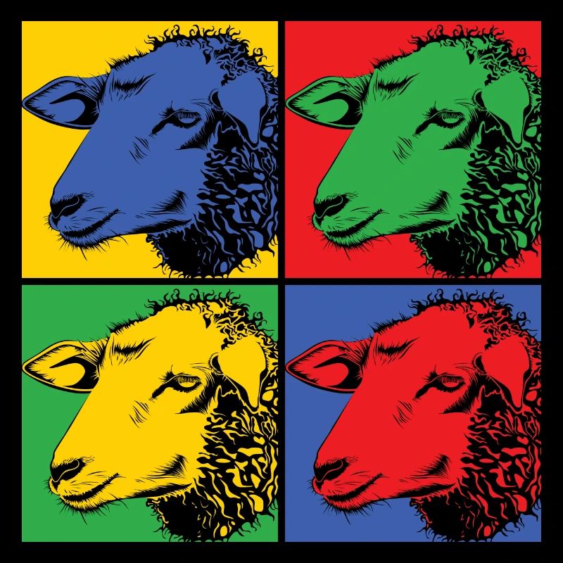 Schaf Sheep Pop-Art Design