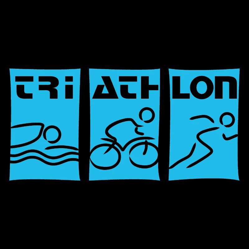 Triathlon cyan
