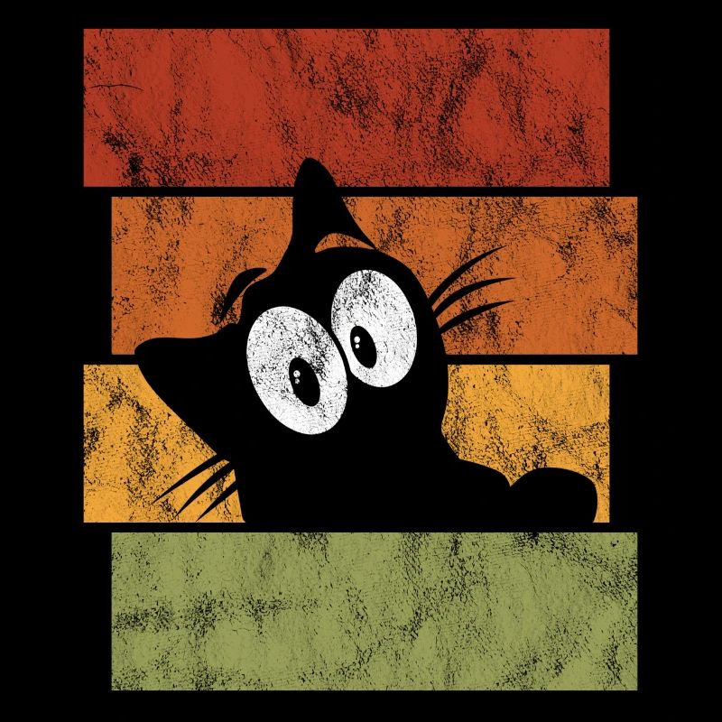 Chat chat rétro chat miaau