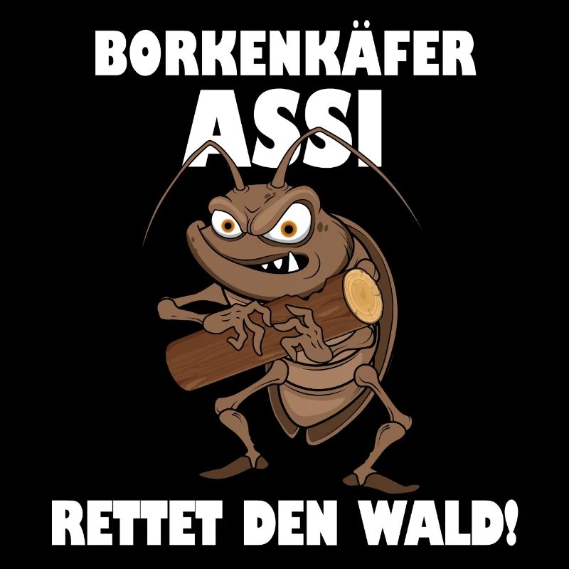 Borkenkäfer Assi - Rettet den Wald.