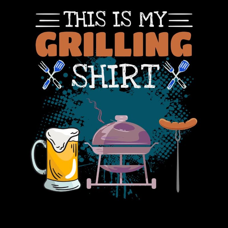 Das Ist Mein Grill Hemd BBQ Grillen Geschenk