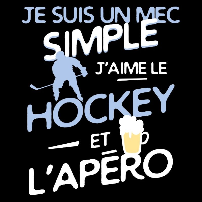 Hockey sur glace - un mec simple