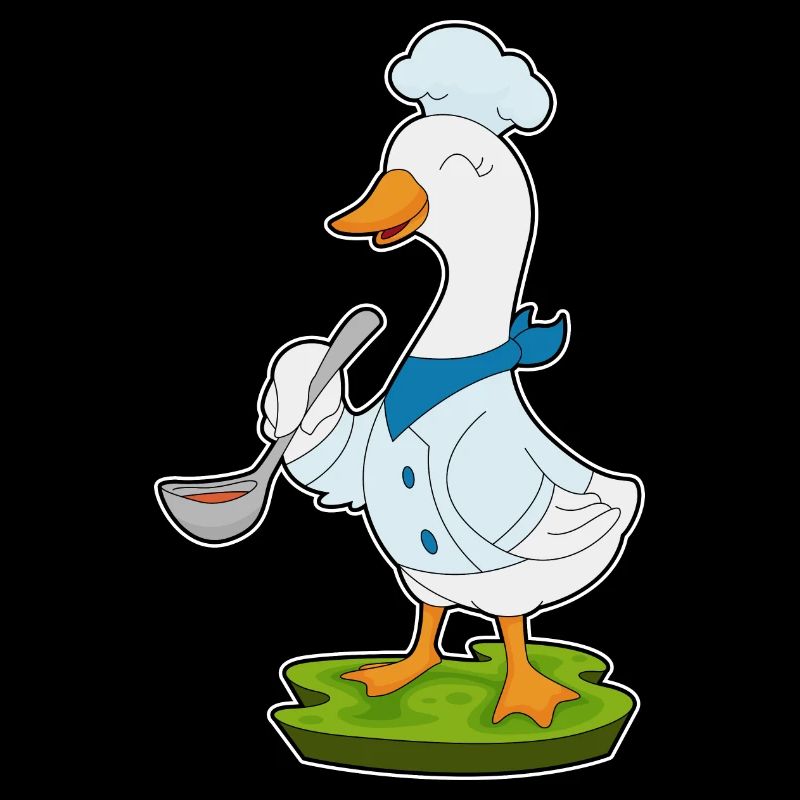 Cuillère de cuisine de canard