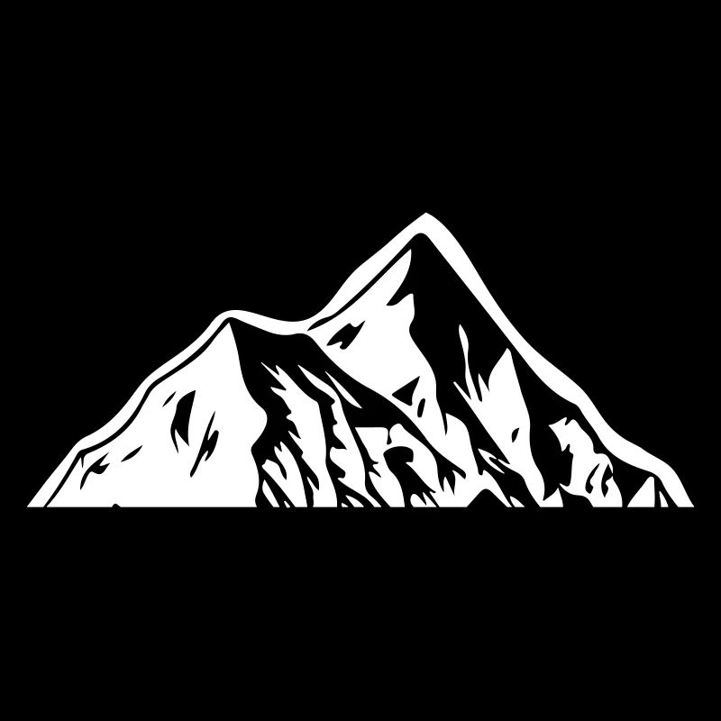 Berg Silhouette Symbol Mountains