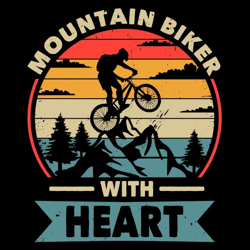Mountainbiker mit Herz