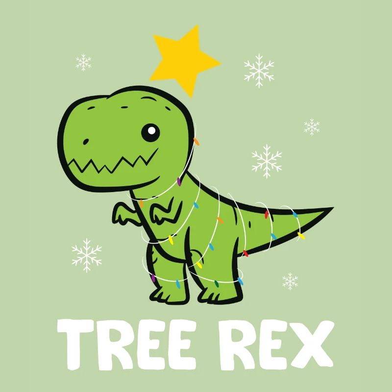 T-Rex - Flocon de neige Étoile de lumière Tree Rex