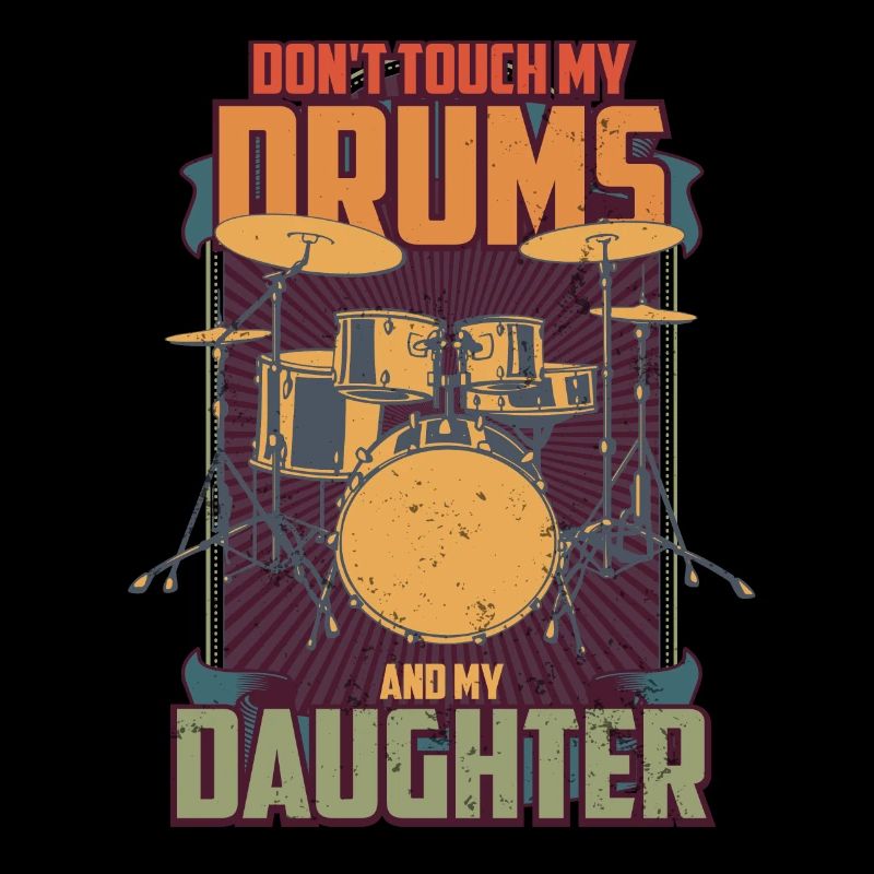 Nicht Anfassen Schlagzeug Drummer Dad