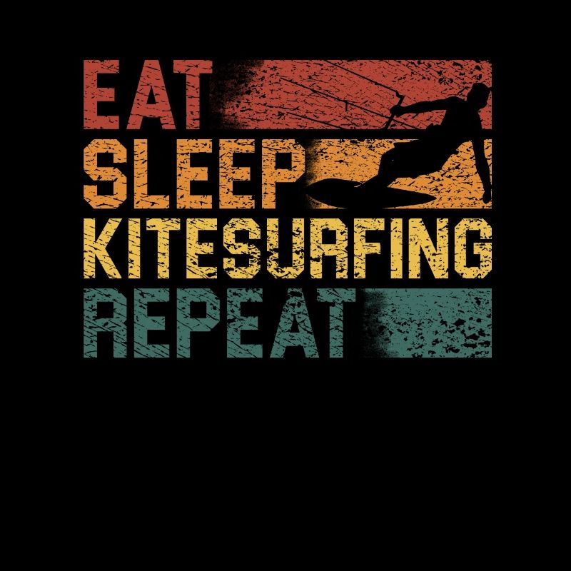 Manger Sommeil Kitesurf Répéter Drôle