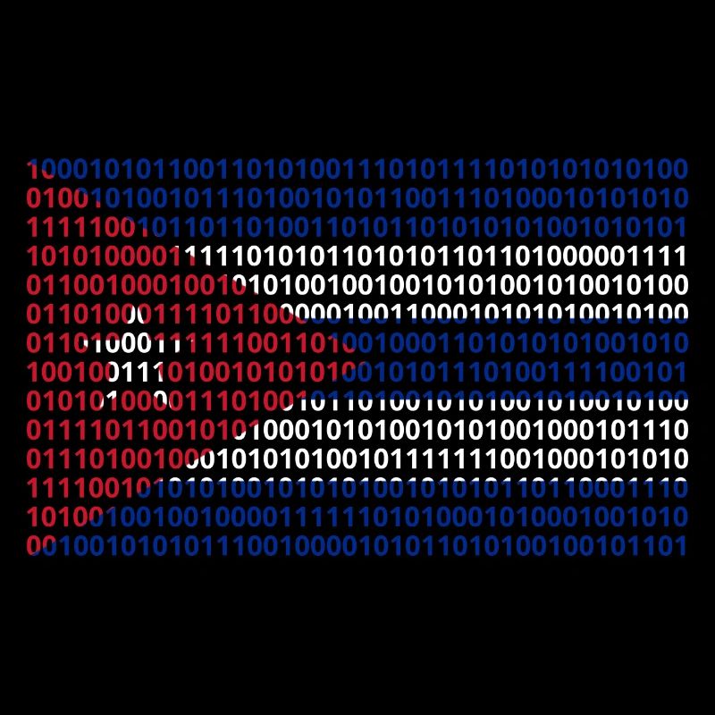 Kuba Flagge Binärcode Bit Byte Binär Informatik PC