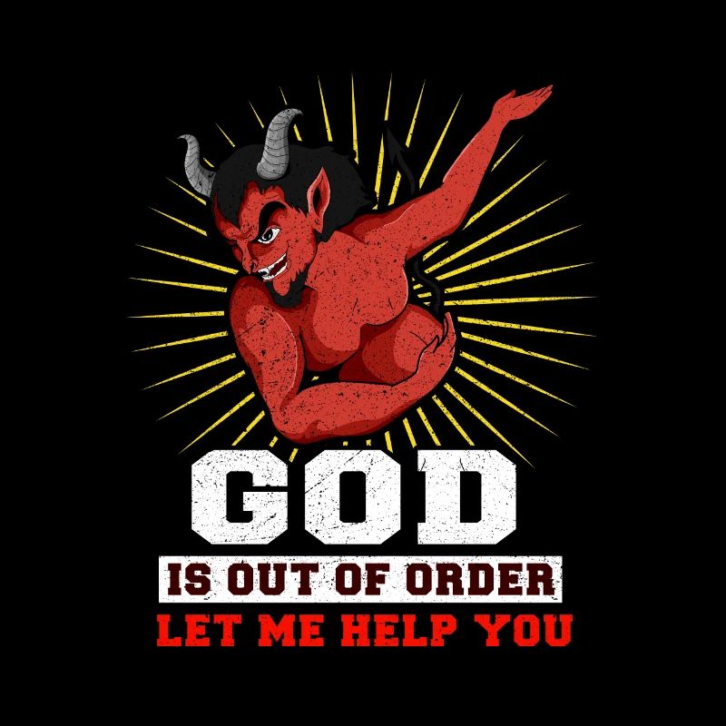 Dieu est hors de propos Blasphème que le diable aide