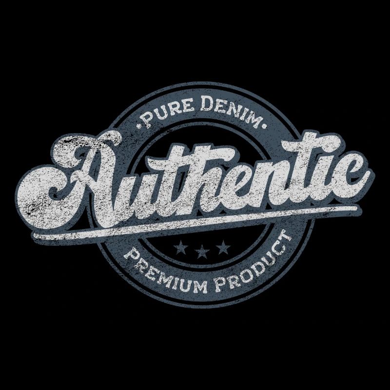 Authentisches reines Denim-Premiumprodukt retroblau