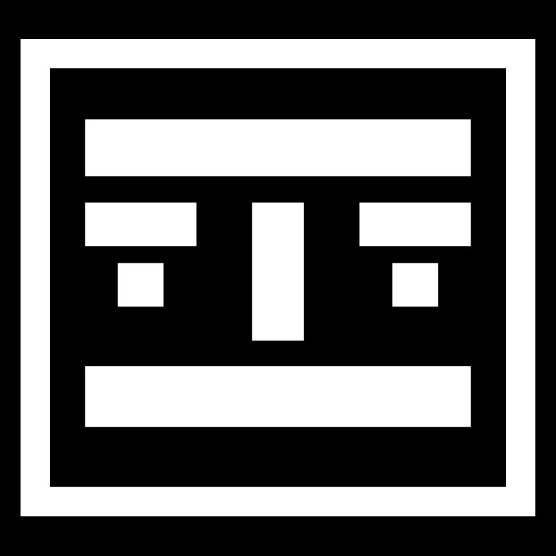 Roboter Gesicht Minimal