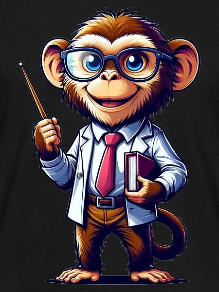Cute Monkey Teacher