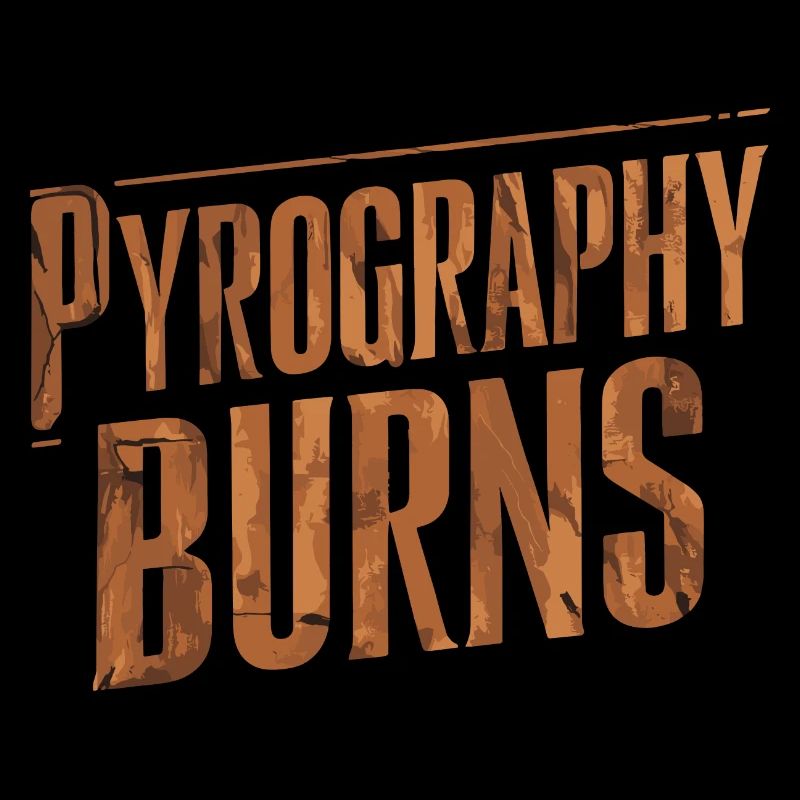 La pyrogravure unique et élégante brûle le bois