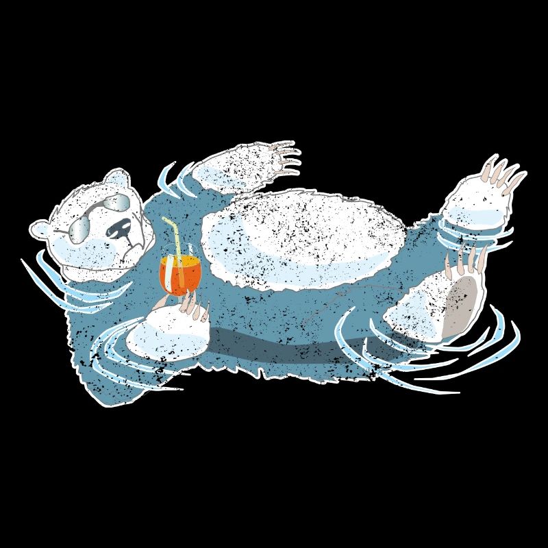 Polar Bear aperolling after climate change