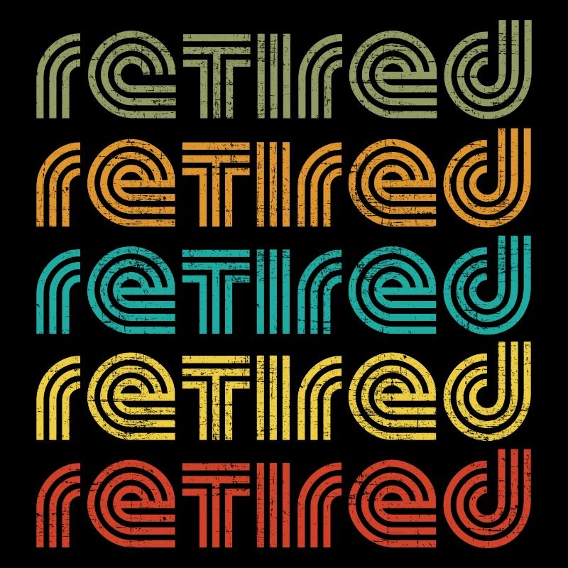 Retired Retro Vintage Style