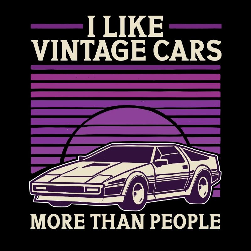 Ich mag Oldtimer mehr als Menschen Lustiger Oldtimer