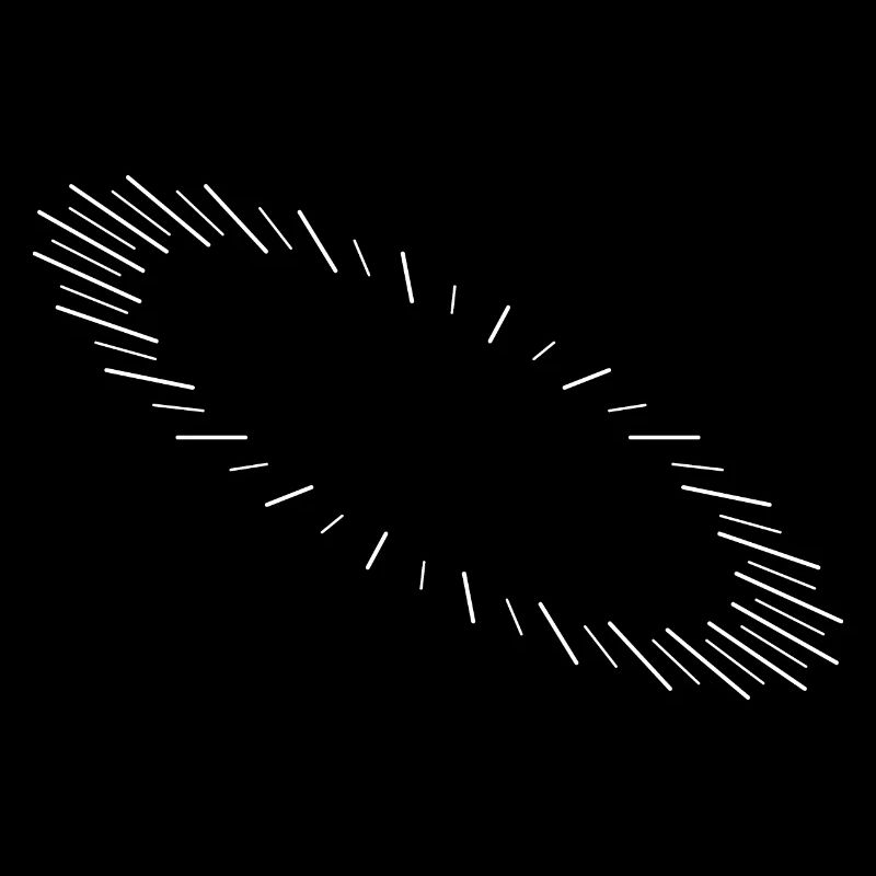 abstraktes Muster in Form einer Ellipse