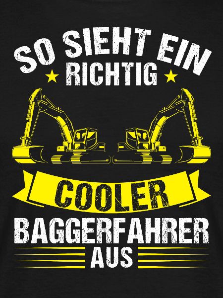 Baggerfahrer Beruf Lader Geschenk