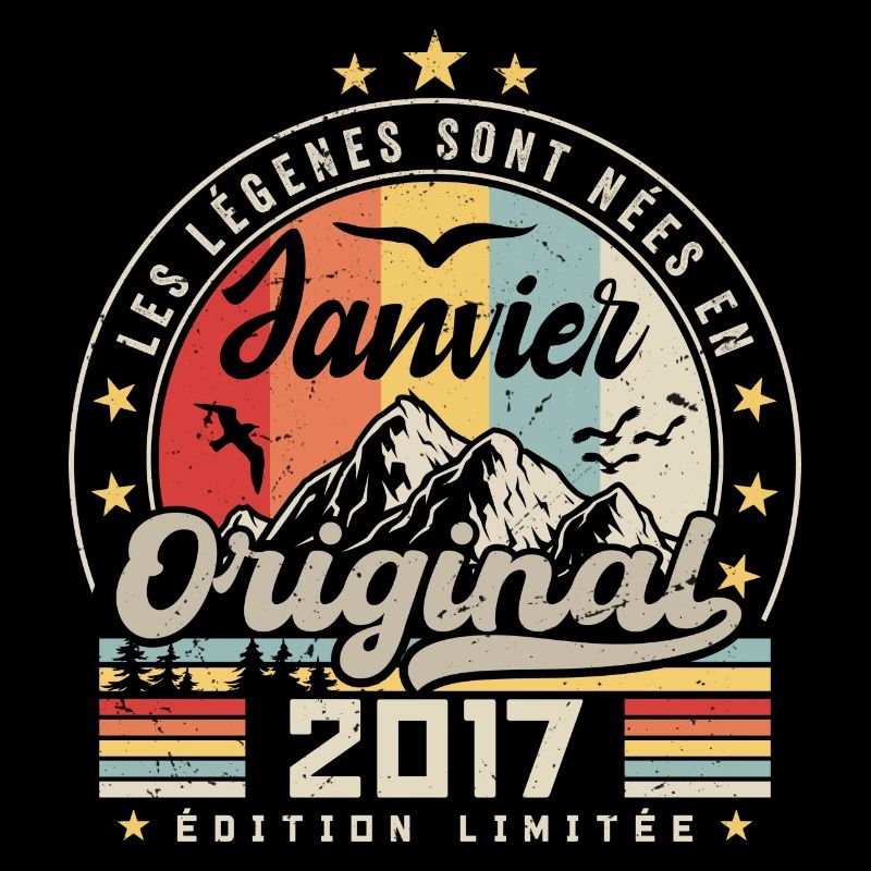 Janvier 2017 Vintage Rétro Anniversaire 2017