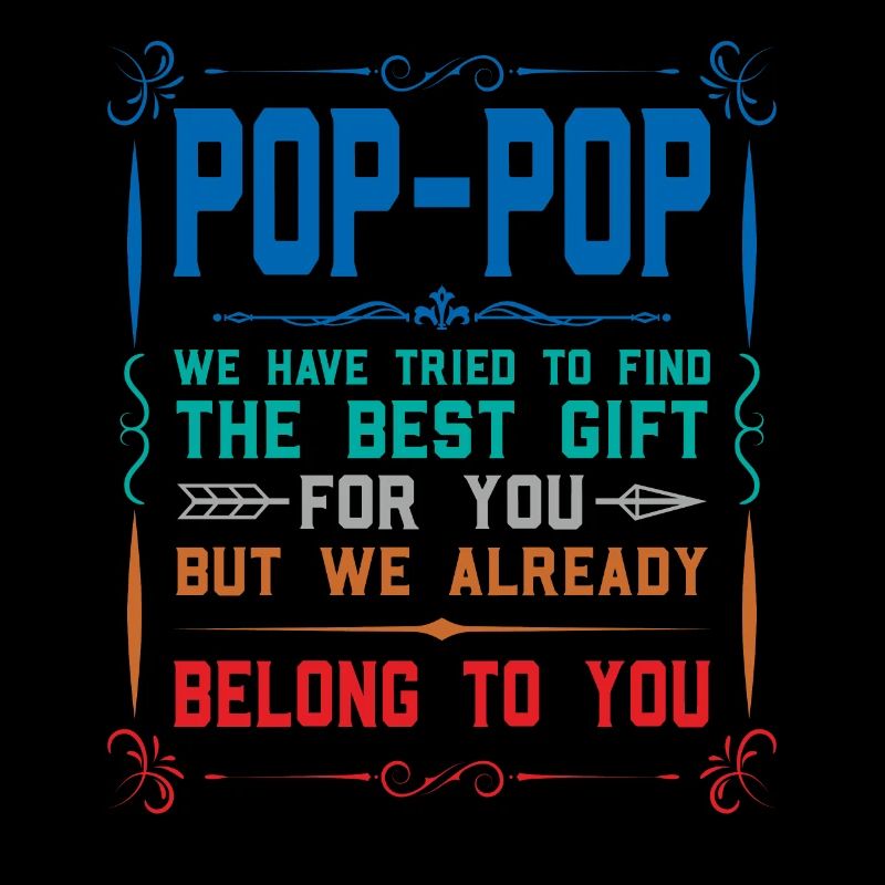 pop-pop Vatertag pop-pop Geschenk