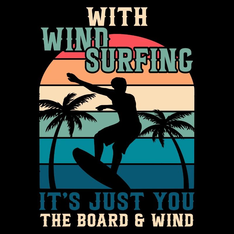 Beim Windsurfen gibt es nur dich, das Brett u Wind