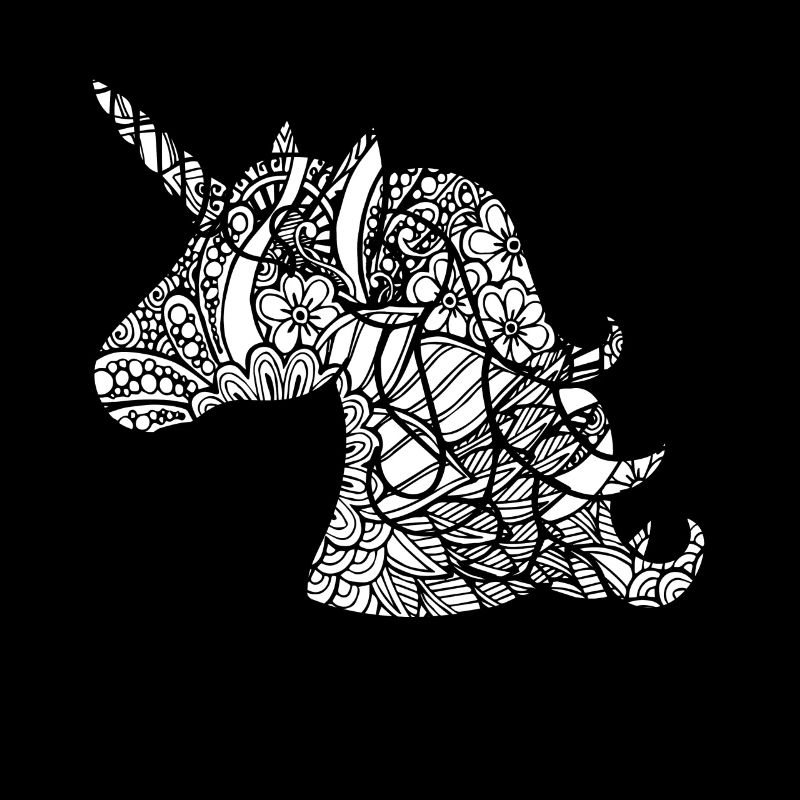 Unicorn Floral Pattern